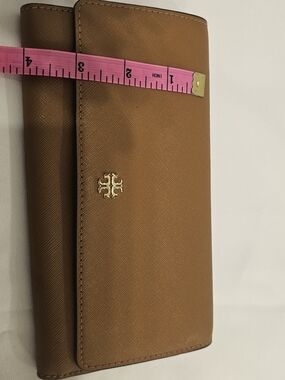 Tory Burch Miller Continental Wallet in Caramel Brown